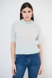 MAGLIA CROP MEZZO COLLO ACQUA