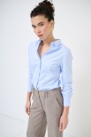 CAMICIA OXFORD CELESTE