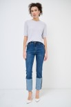 JEANS SLIM CON RISVOLTO CUCITO JEANS