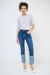 JEANS SLIM CON RISVOLTO CUCITO JEANS