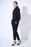 PANTALONE BASIC CON ELASTICO DIETRO NERO