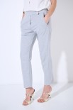 PANTALONE BASIC CON ELASTICO DIETRO GRIGIO MEDIO