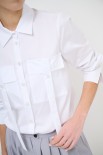 CAMICIA CON TASCHE BIANCO