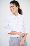 CAMICIA CON TASCHE BIANCO