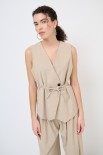 GILET BOTTONI BEIGE