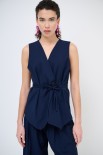 GILET BOTTONI BLU