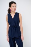 GILET BOTTONI BLU