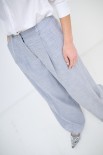 PANTALONE LUREX FIAMMATO BLU