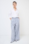 PANTALONE LUREX FIAMMATO BLU