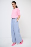 PANTALONE SPIGATO CON PINCE BLU