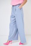 PANTALONE SPIGATO CON PINCE BLU