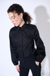 CAMICIA MANICA AMPIA NERO