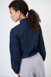 CAMICIA MANICA AMPIA BLU