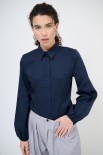 CAMICIA MANICA AMPIA BLU