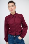 CAMICIA MANICA AMPIA BORDEAUX