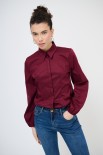 CAMICIA MANICA AMPIA BORDEAUX