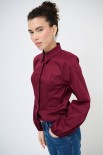 CAMICIA MANICA AMPIA BORDEAUX