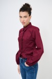 CAMICIA MANICA AMPIA BORDEAUX