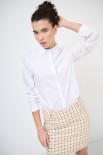 CAMICIA SLIM CON PINCES BIANCO