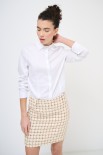 CAMICIA SLIM CON PINCES BIANCO