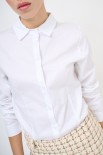 CAMICIA SLIM CON PINCES BIANCO