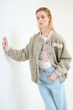 BOMBER OVER CON SPILLA BEIGE