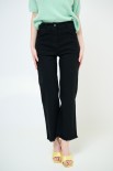 PANTALONE FILARE CROP NERO