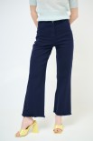 PANTALONE FILARE CROP BLU