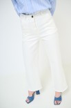 PANTALONE FILARE CROP LATTE