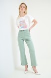 PANTALONE FILARE CROP SALVIA