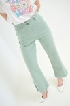 PANTALONE FILARE CROP SALVIA