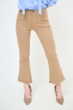 PANTALONE STRAIGHT TAGLIO VIVO TABACCO