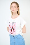 T-SHIRT PEPERONCINO BIANCO