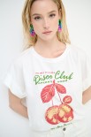 T-SHIRT CHERRY BOMB BIANCO