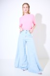 JEANS PALAZZO BLU CHIARO