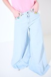 JEANS PALAZZO BLU CHIARO