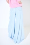 JEANS PALAZZO BLU CHIARO