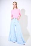 JEANS PALAZZO BLU CHIARO