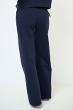 PANTALONE DRITTO CON CINTURA BLU