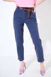 PANTALONE DOPPIE IMPUNTURE DV ELASTICO BLU