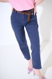 PANTALONE DOPPIE IMPUNTURE DV ELASTICO BLU