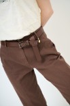 PANTALONE DOPPIE IMPUNTURE DV ELASTICO MORO