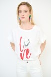 T-SHIRT LOVE BIANCO