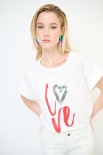 T-SHIRT LOVE BIANCO