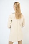 CAPPOTTO BASIC ACCOPPIATO MANICA 3/4 TAGLIO VIVO BEIGE