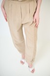 PANTALONE DAINETTO CUCITURE DAVANTI BEIGE