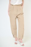 PANTALONE DAINETTO CUCITURE DAVANTI BEIGE