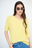 MAGLIA OVER M/MANICA RIGA DAVANTI GIALLO