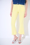 PANTALONE STRAIGHT TAGLIO VIVO GIALLO