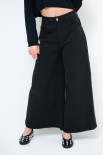 PANTALONE/GONNA GABARDINA NERO